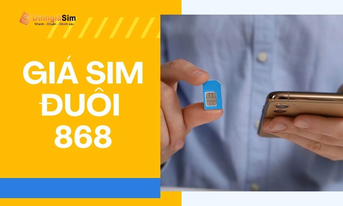 Giá sim số đẹp đuôi 868 là bao nhiêu trên thị trường?